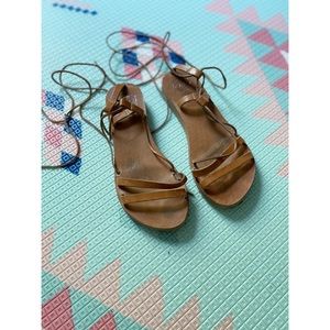 Strappy hand made leather sandals